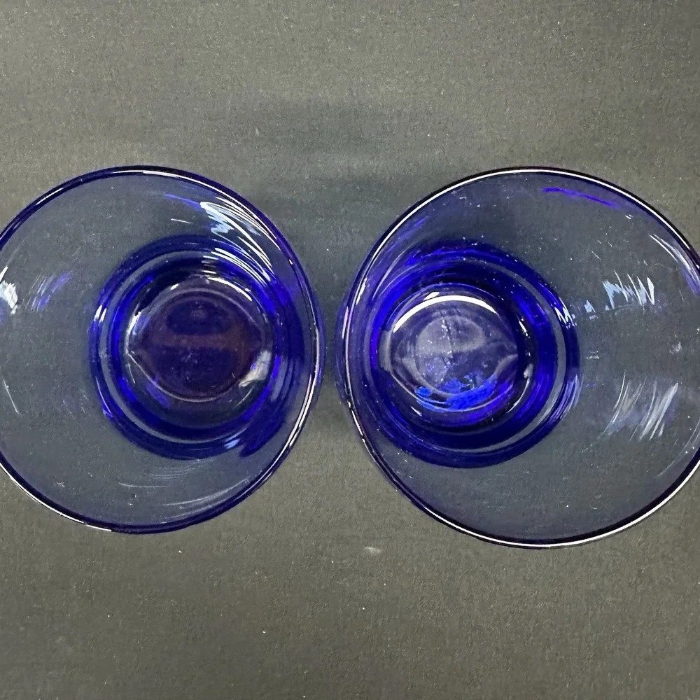 Libbey 'Bangles - Cobalt Blue' Double Old Fashioned, Discontinued, Set of 2